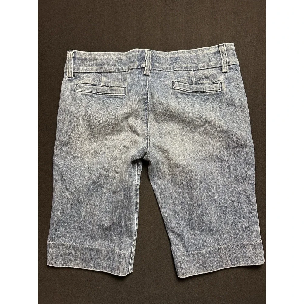 Juicy Couture Women's Bermuda Long Denim Jean Shorts Jorts 2000s Y2K Preppy 27